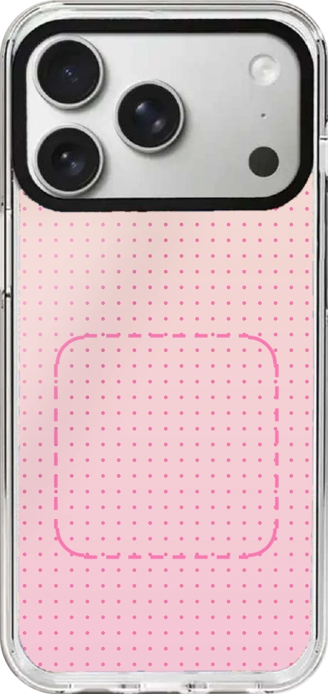 Blank custom case on iPhone 17 Pro Max